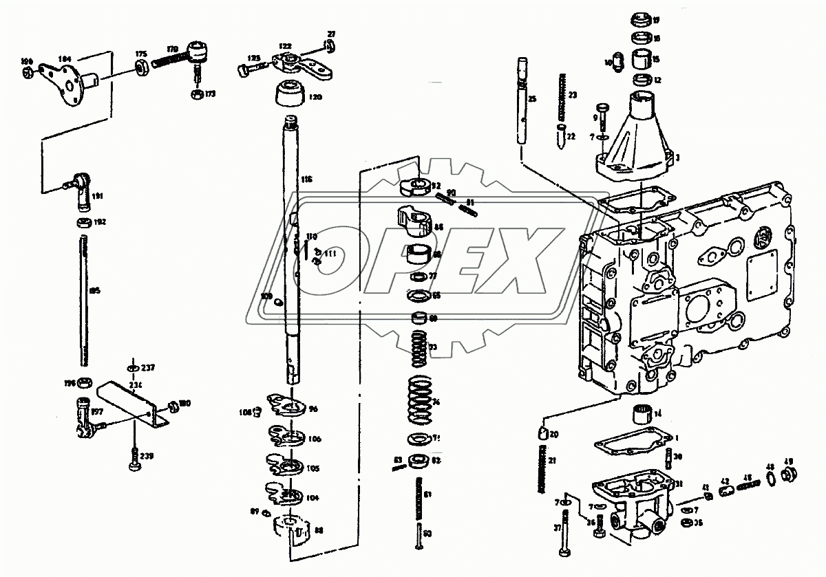 Механизм переключения передач коробки передач ZF