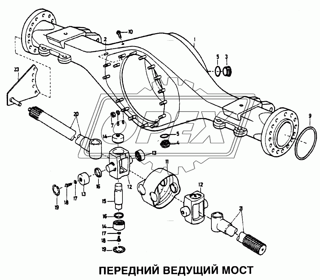 Передний ведущий мост 1