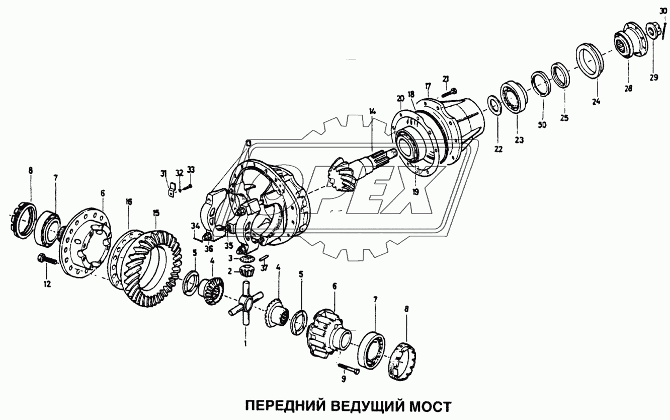 Передний ведущий мост 2