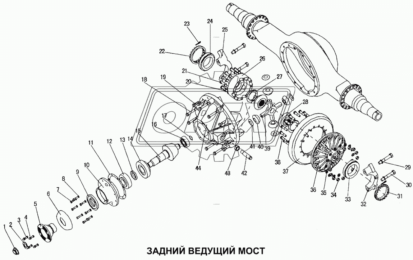 Задний ведущий мост 3