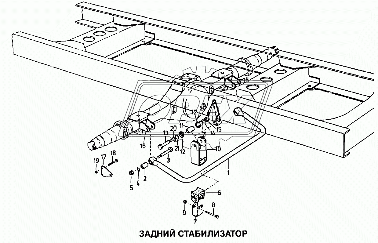 Задний стабилизатор