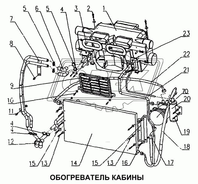 Обогреватель кабины