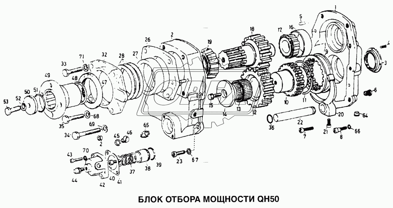 Блок отбора мощности QH50