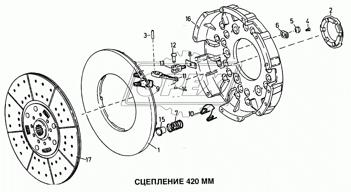 Сцепление 420мм