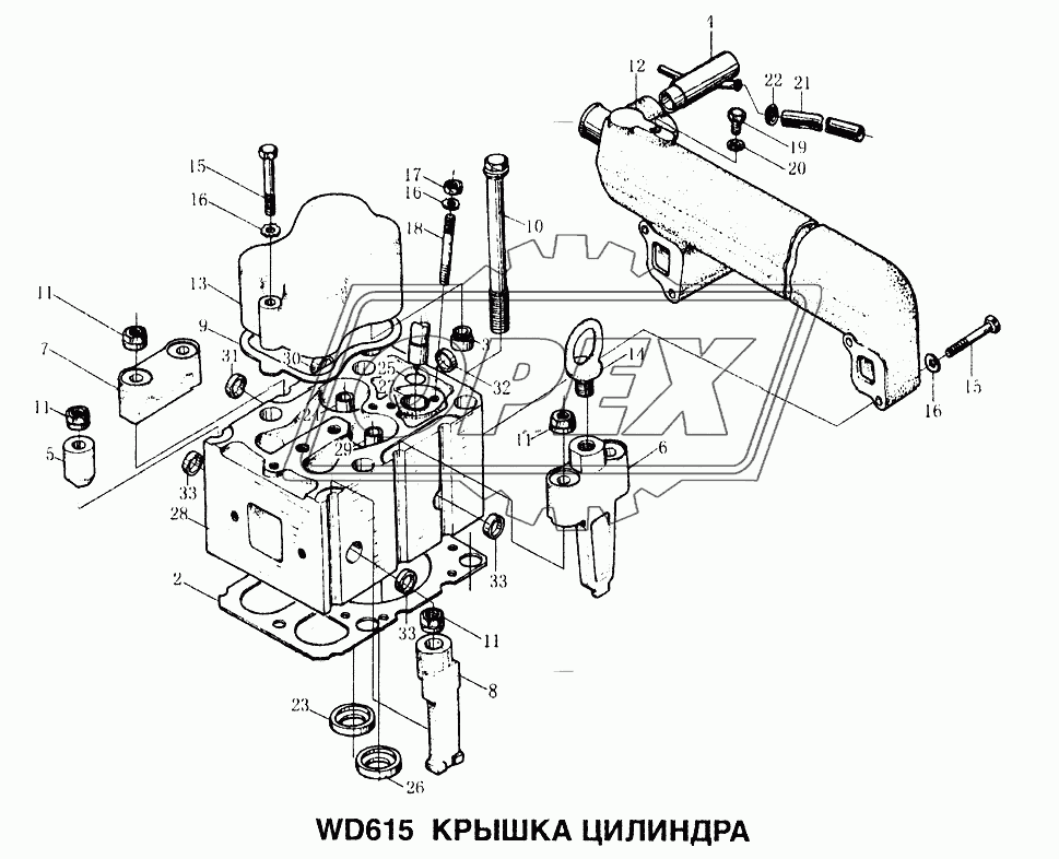 Крышка цилиндра