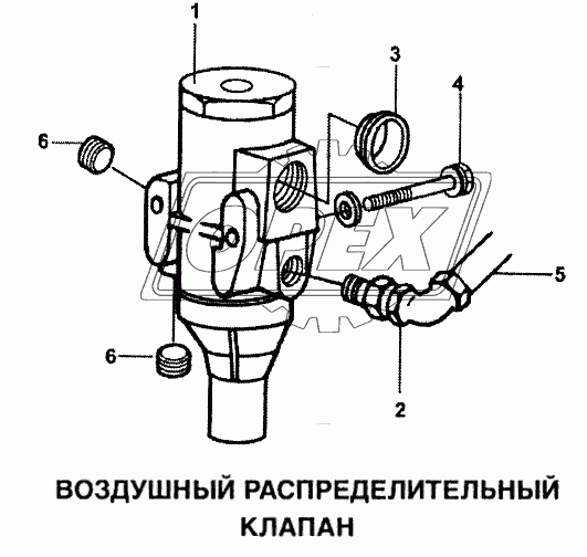 Воздушный распределительный клапан