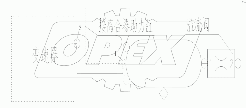 Transmission gas operate device