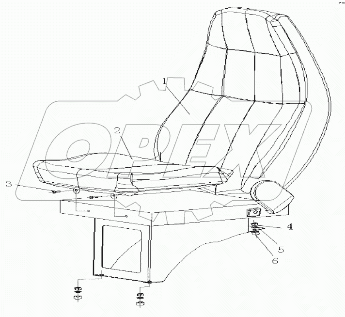  HOWO chair assemby (right)