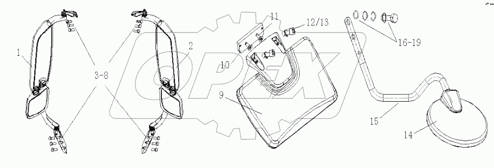  Rearview mirror assemby