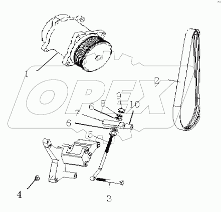  Inner Refrigerant compressor & belt