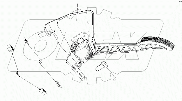  Electric accelerate assemby