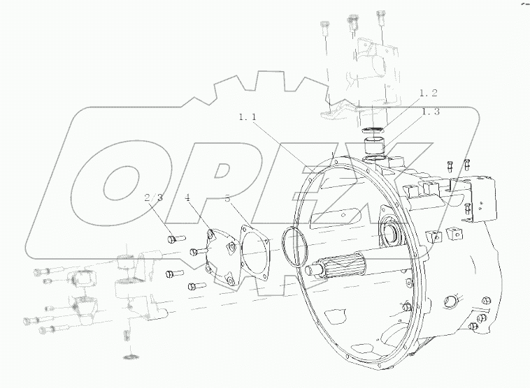  Transmission front beam assemby