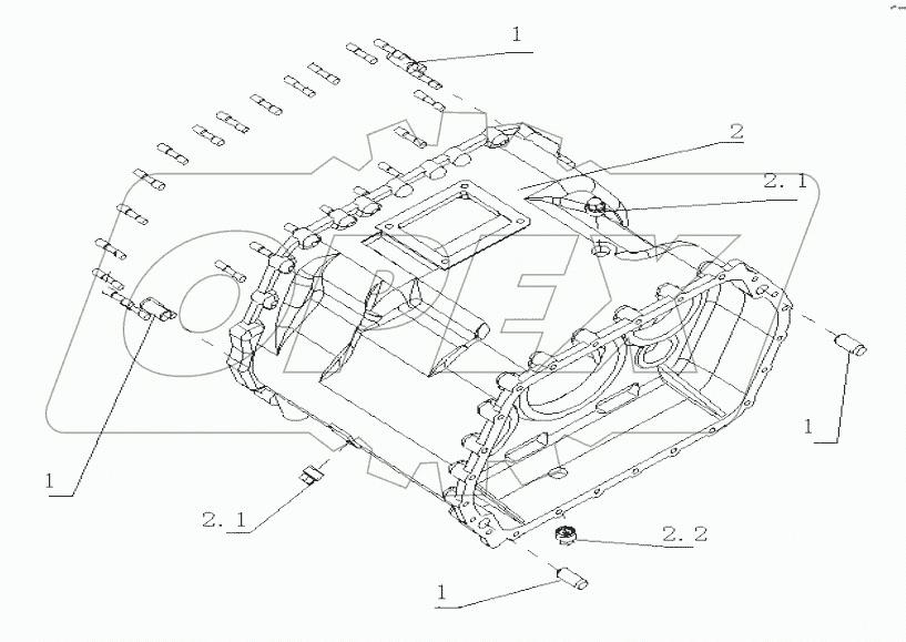  Transmission front beam assemby