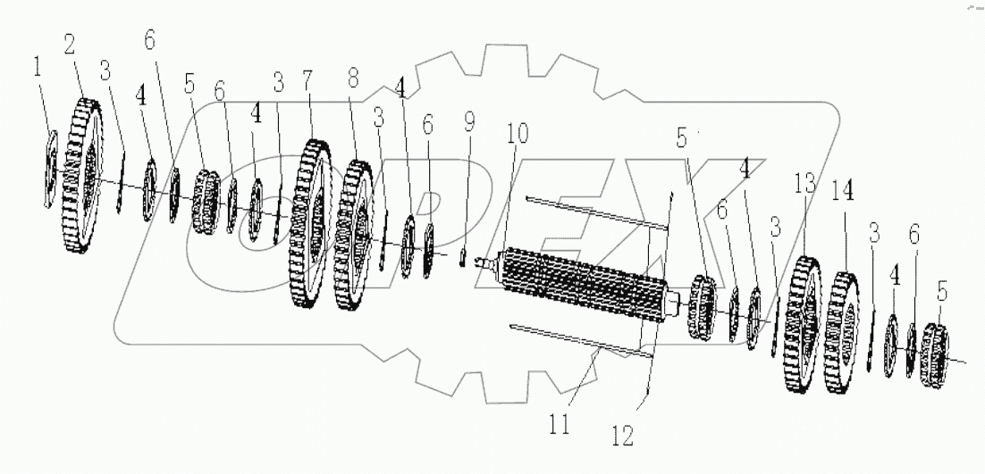 Main shaft composite member