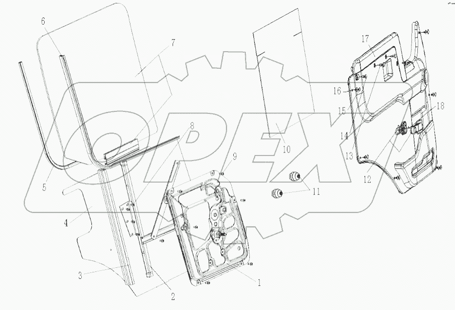  Cab door accessories