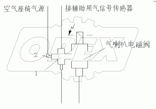  Air seat operate device
