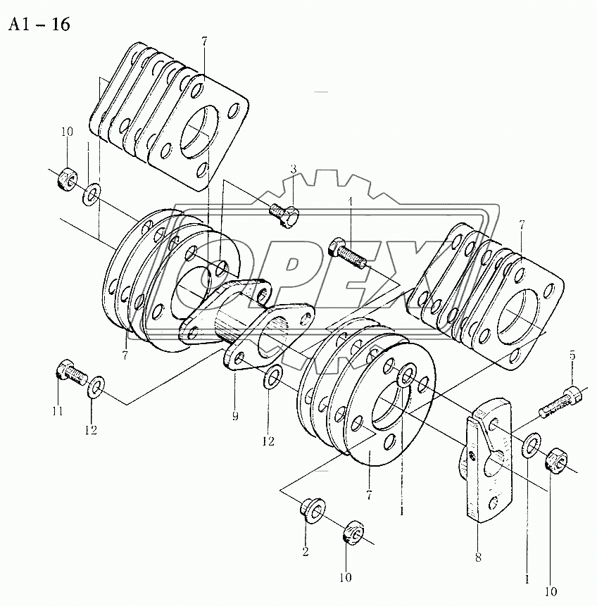 WD615 INJECTION PUMP COUPLING (A1-16)