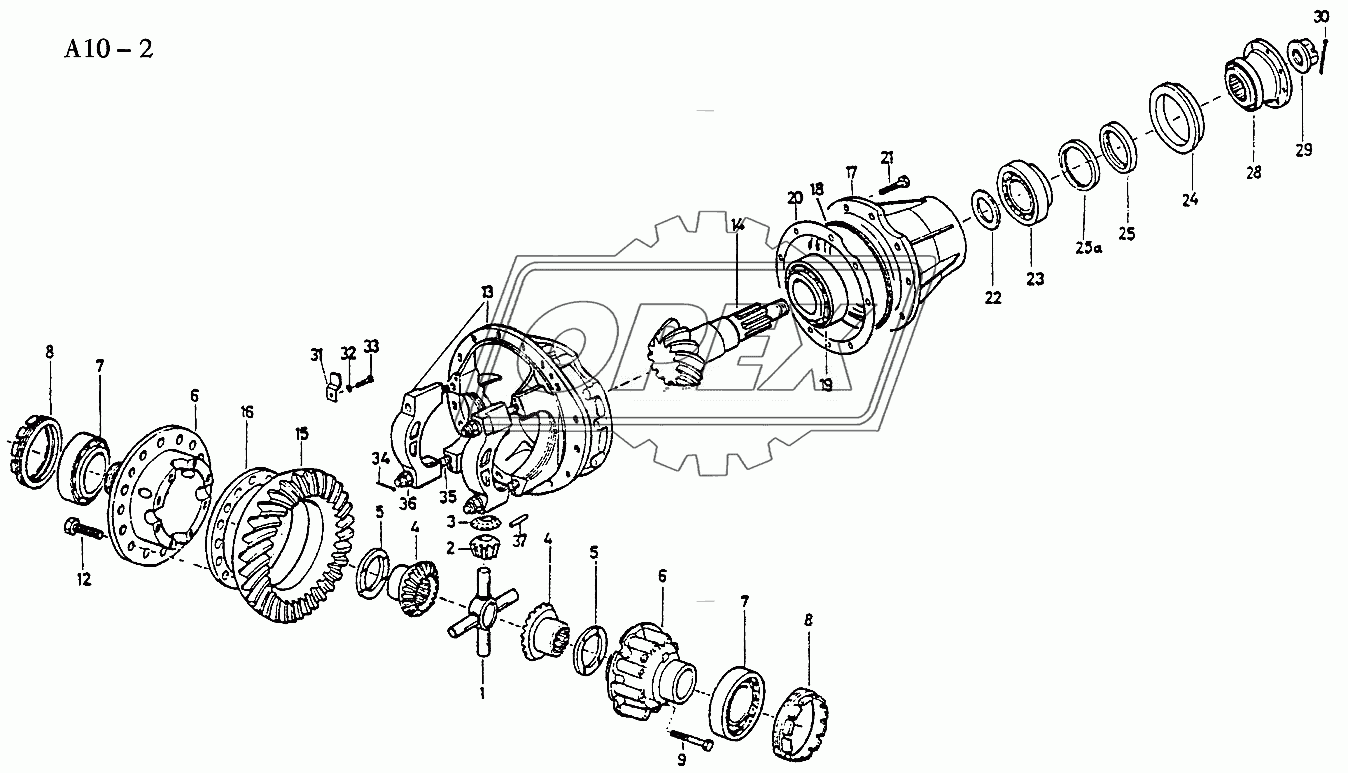 FRONT WHEEL DRIVE OF FRONT DRIVE AXLE (A10-2)