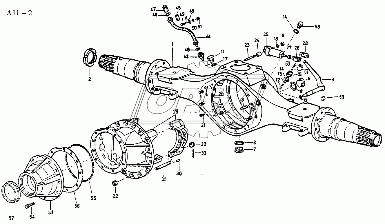 STEYR REAR AXLE HOUSING (A11-2)