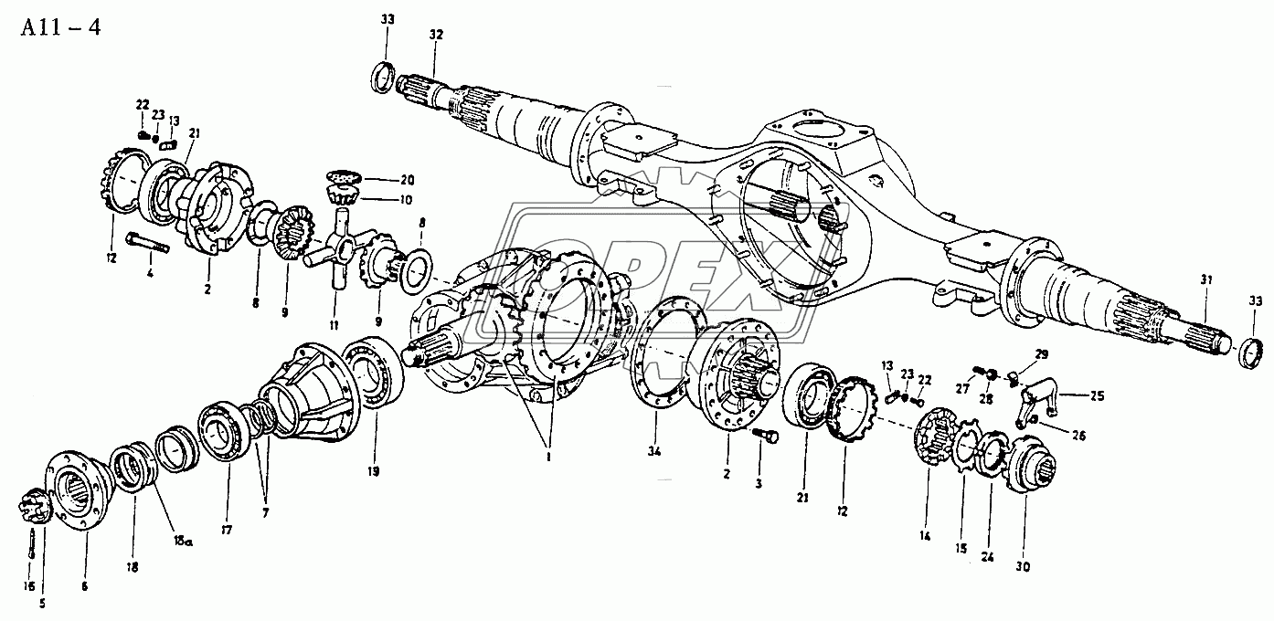 REAR AXLE DRIVE (A11-4)