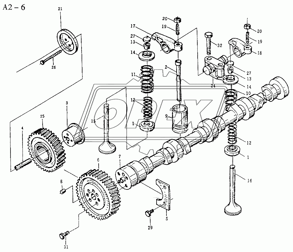 WD618 VALVE DISTRIBUTING MECHANISM (A2-6)