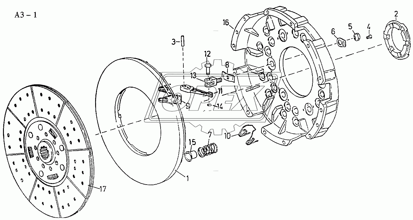 Ф420mm CLUTCH (A3-1)