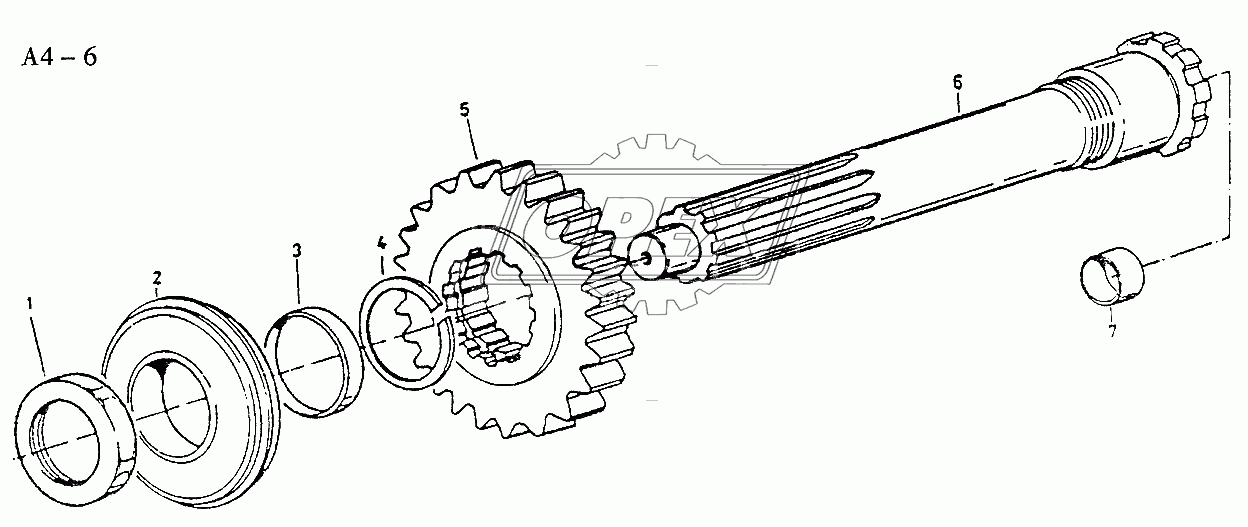 Fuller CLUTCH SHAFT (A4-6)