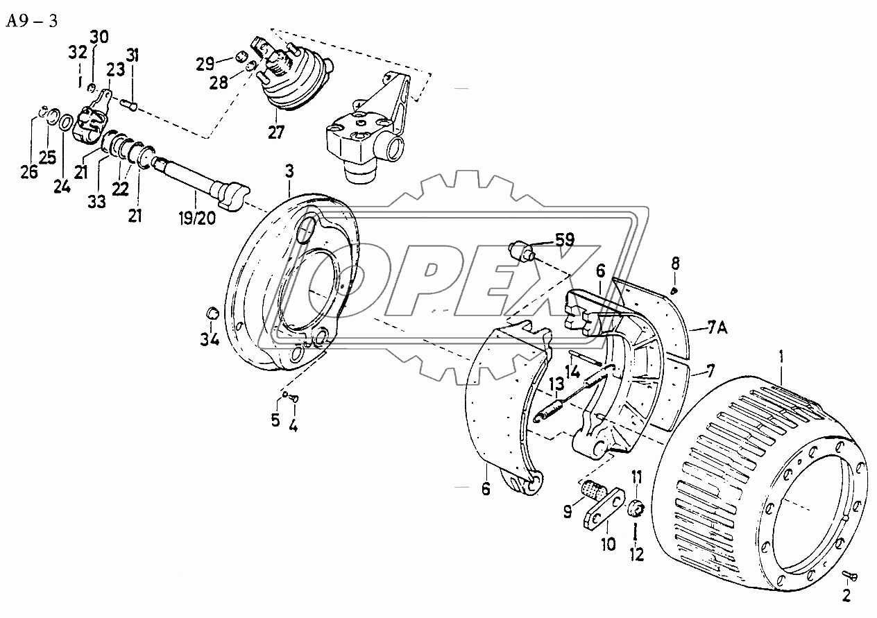 FRONT WHEEL BRAKE (A9-3)