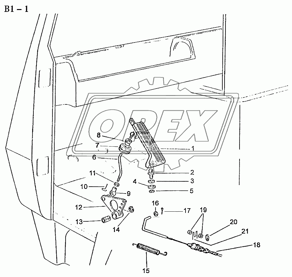 OPEREATING LEVER (B1-1)