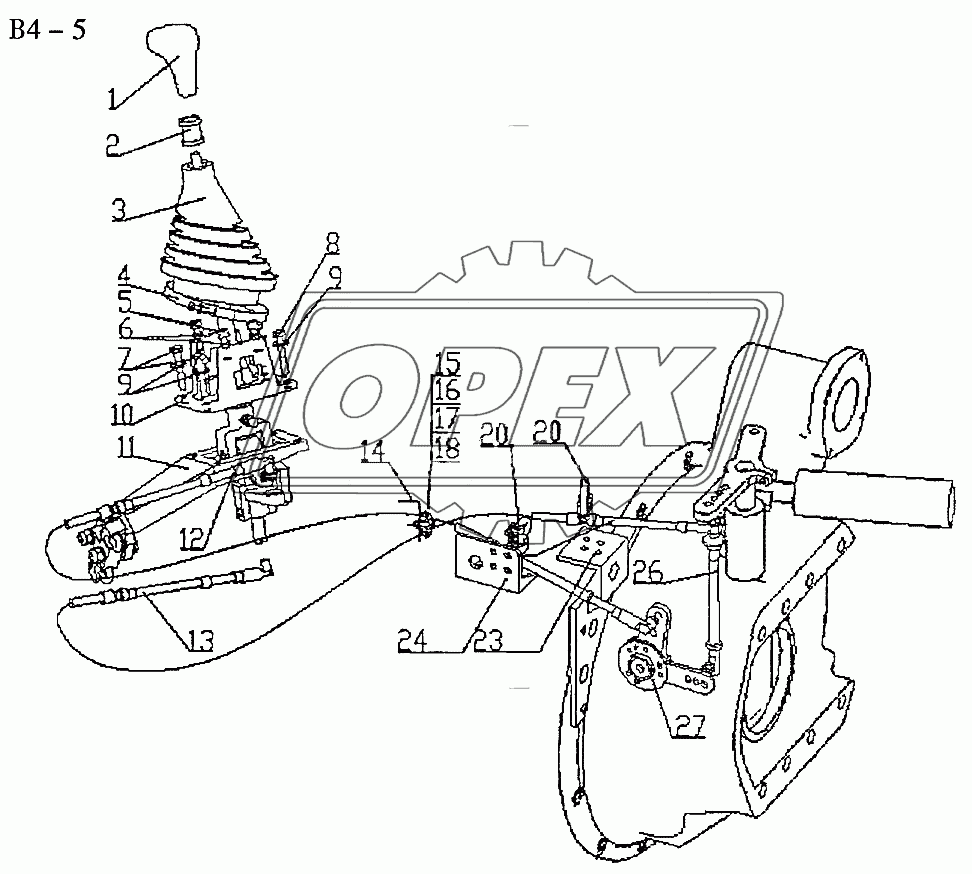 ZF GEAR CHANGE SYSTEM BY CABLE FOR DRIVE RIGHT (B4-5)