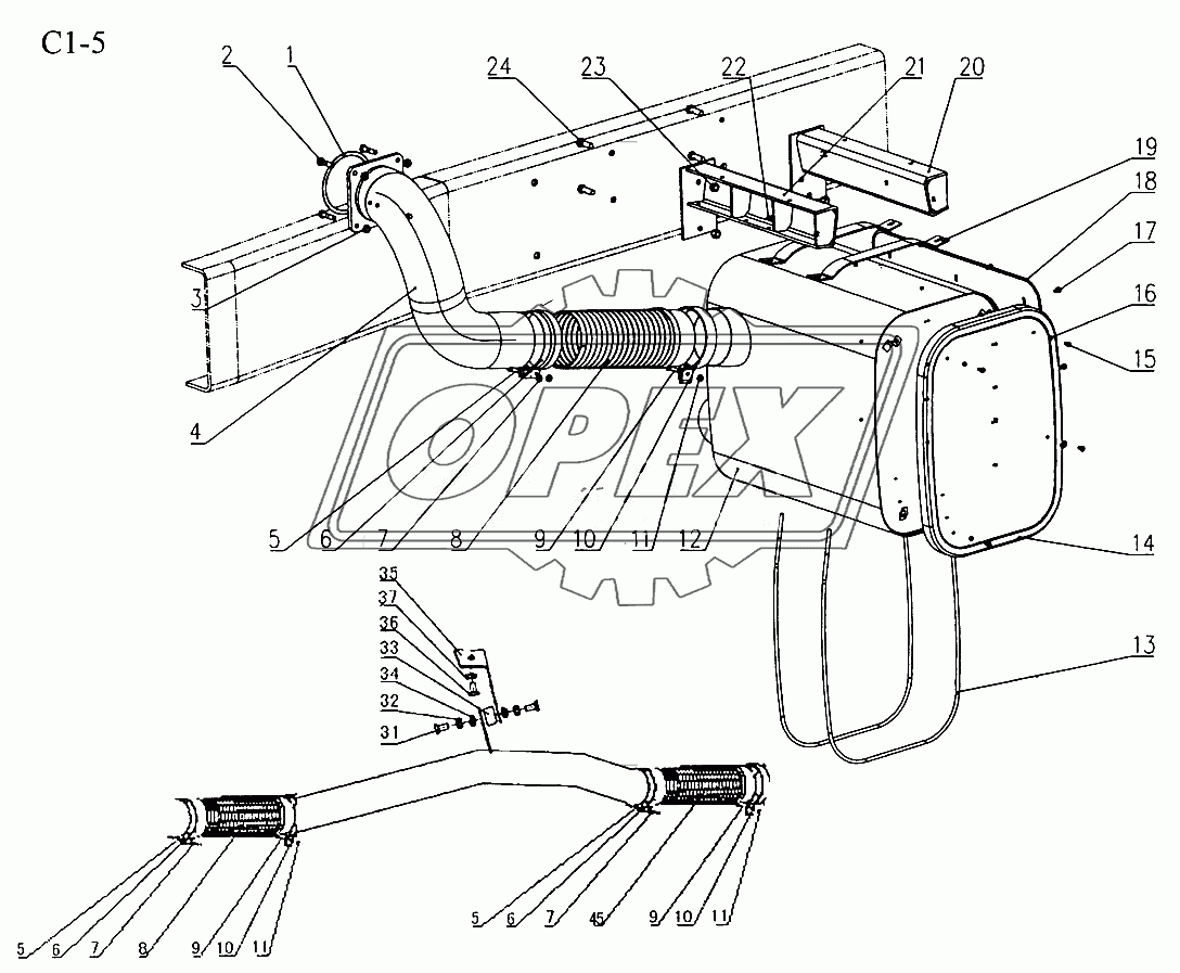 EXHAUST PIPING (C1-5)