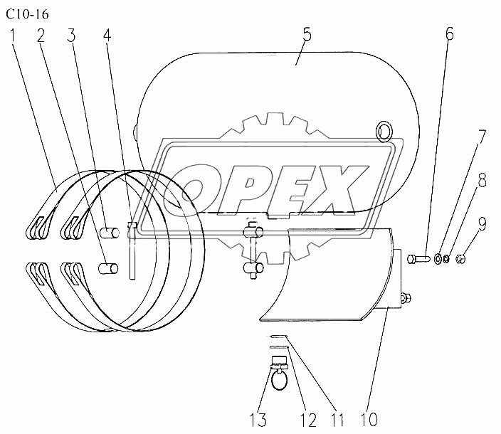 20L AIR RESERVOIR FIXATION (C10-16)