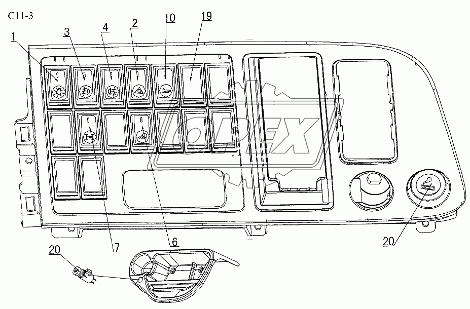 SWITCHS, CIGAR LIGHTER (C11-3)