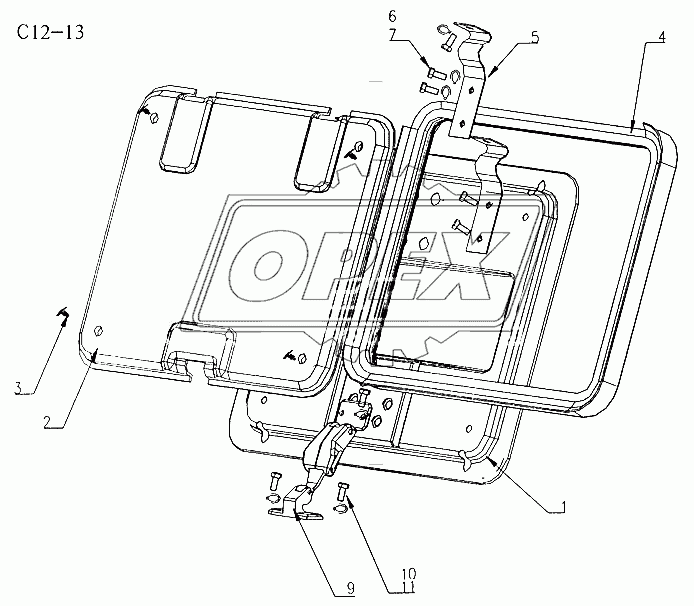 ROOF FLAP (C12-13)