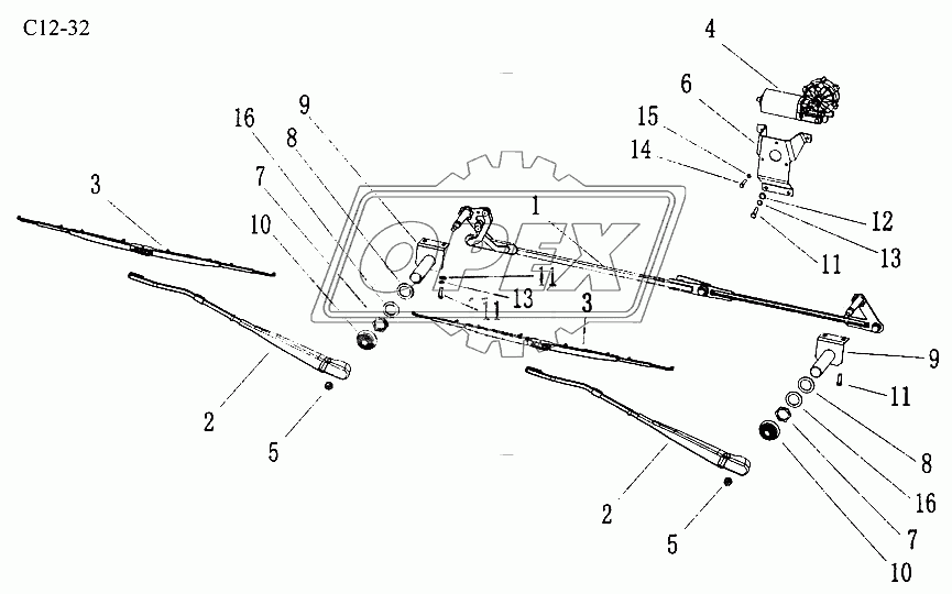 WINDSCREEN WIPER (C12-32)