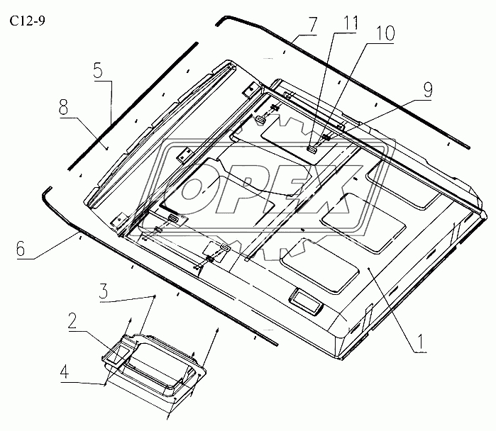 INTERNAL LINING ON ROOF (C12-9)