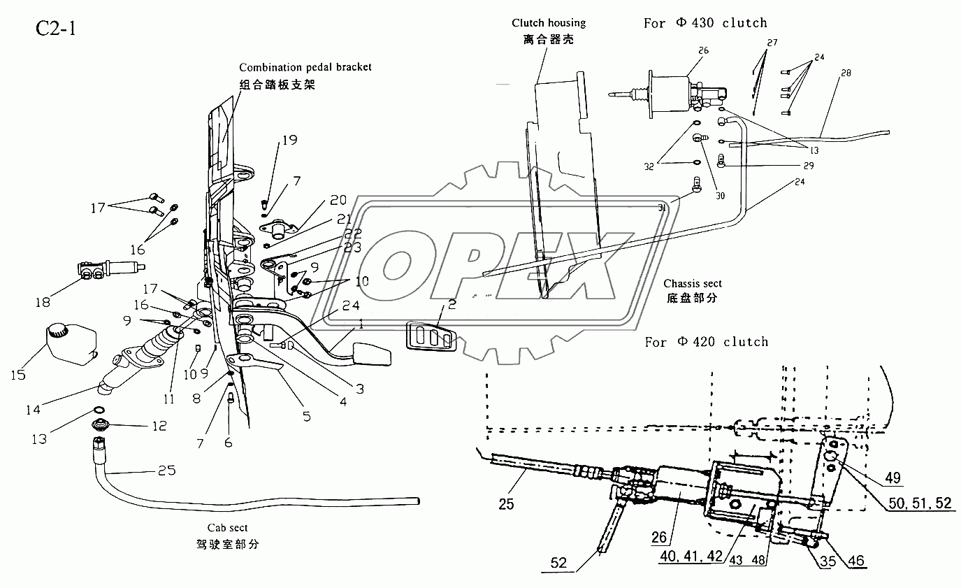 CLUTCH OPERATION SYSTEM (C2-1)