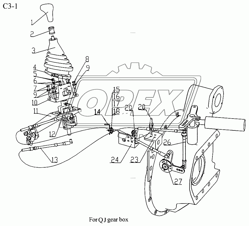 GEARBOX GEAR CHANGE SYSTEM (C3-1)