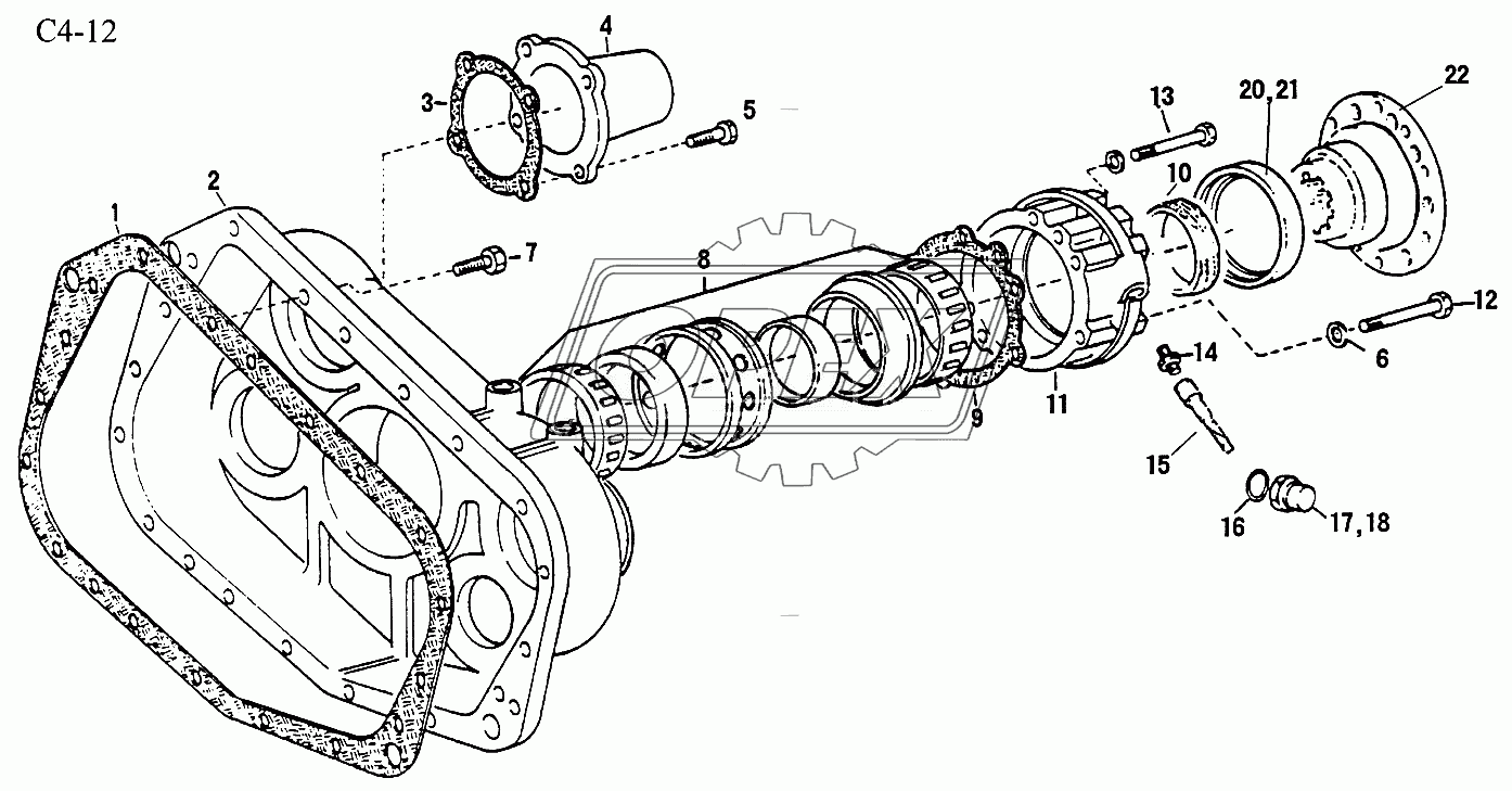 9JS150T REAR COVER (C4-12)