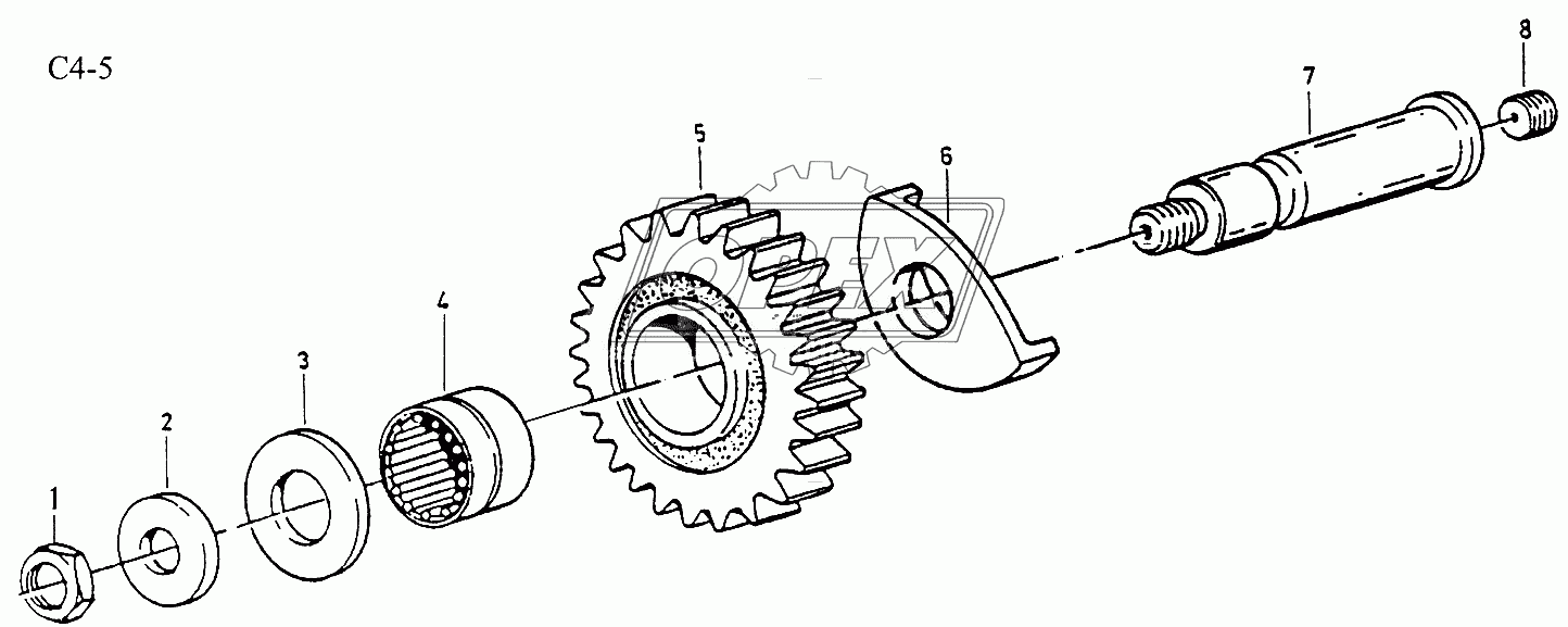 9JS150T REVERSE SHAFT (C4-5)