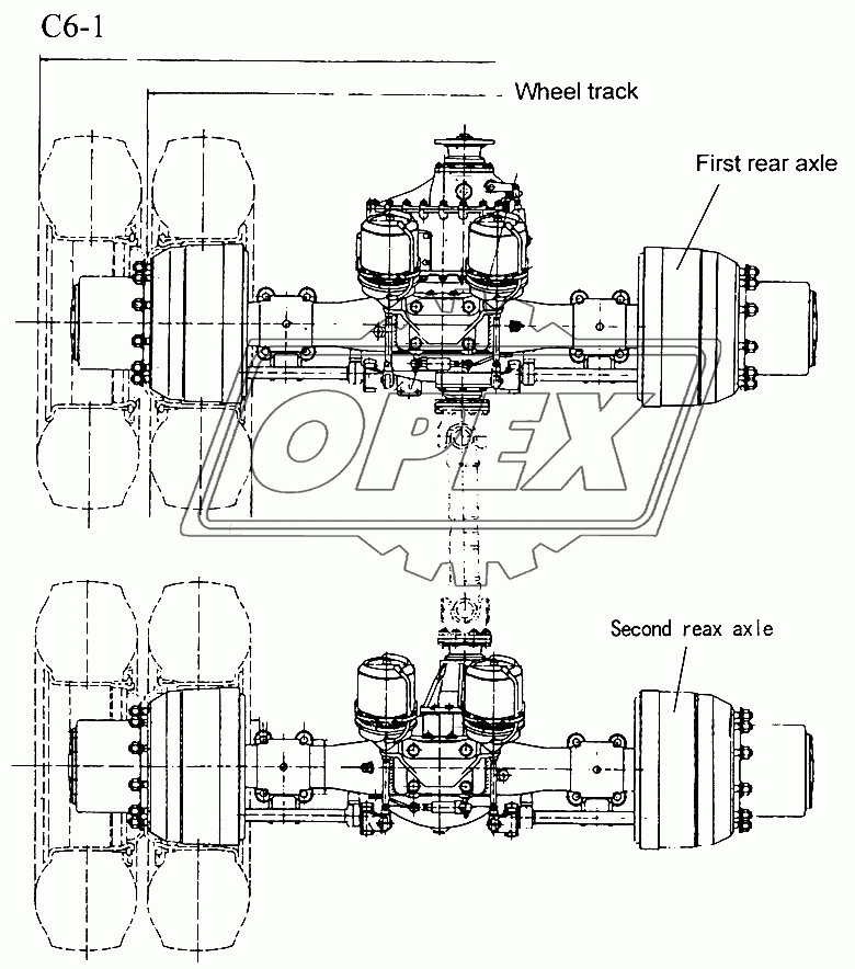 HOWO REAR DRIVE AXLE (C6-1)