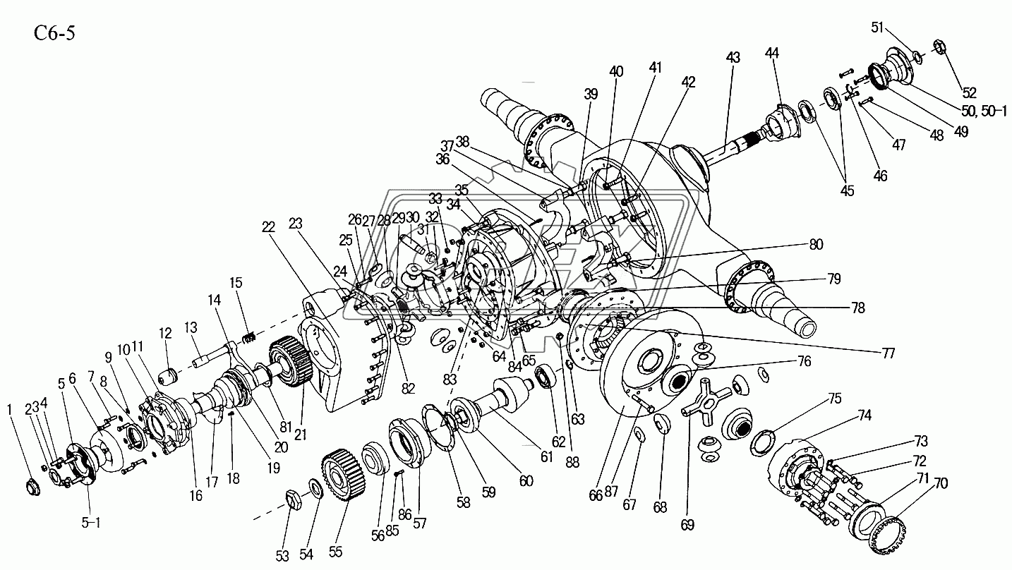 FIRST REAR AXLE DRIVE (C6-5)