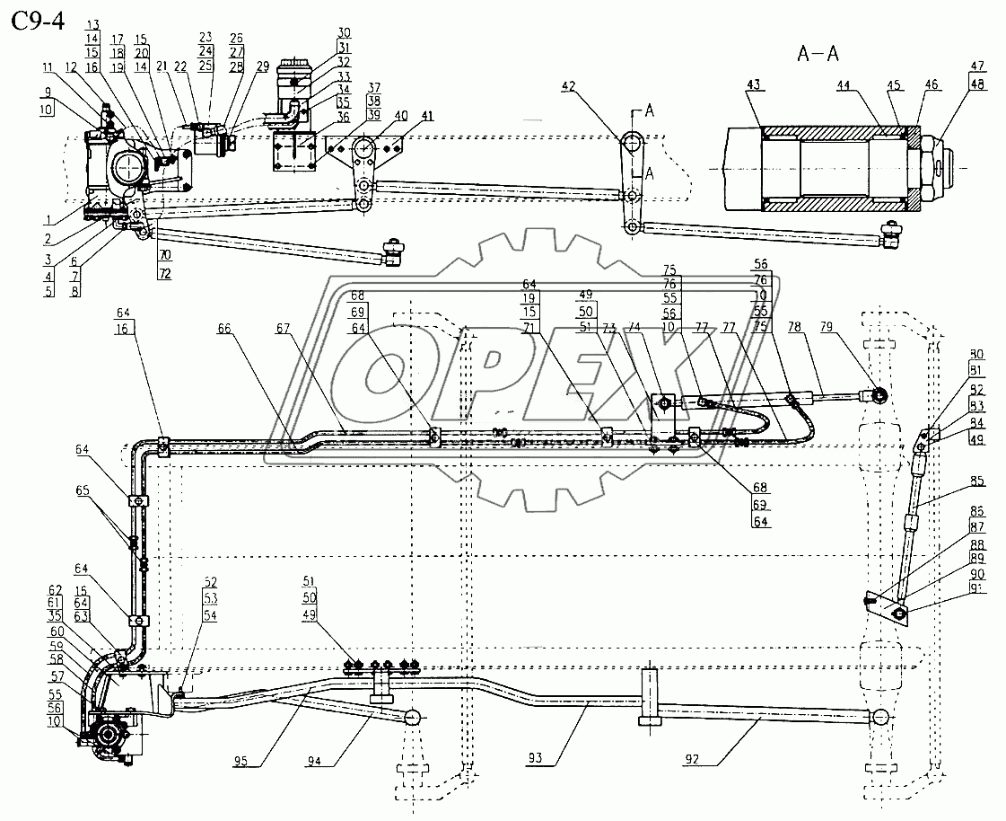 8x4 HYDRAULIC STEERING SYSTEM (C9-4)