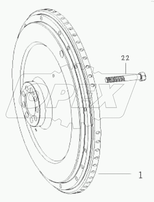  Flywheel and Screw