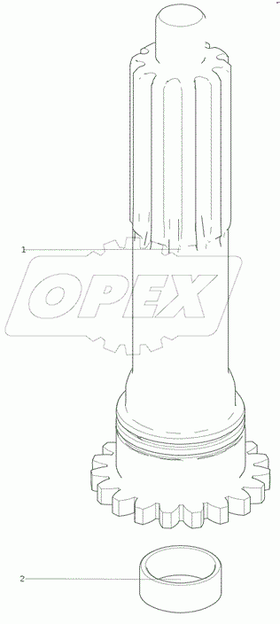  AZ2203020103 Входной вал в сборе