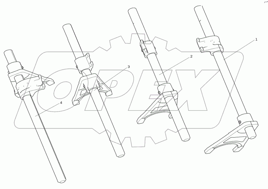  AC22122200101 Узел вилки вала