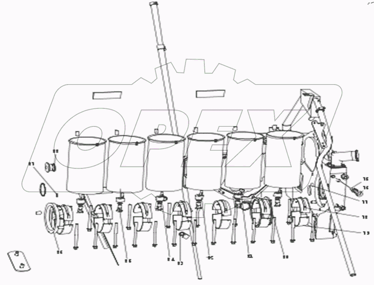  AC D100143851 Блок цилиндров