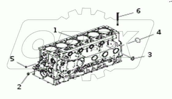  AC D100143801 Блок двигателя