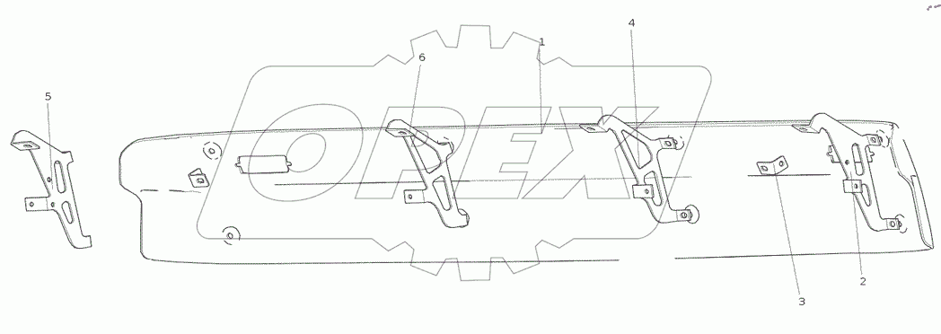  AC16487.00103 Солнцезащитный козырек кабины