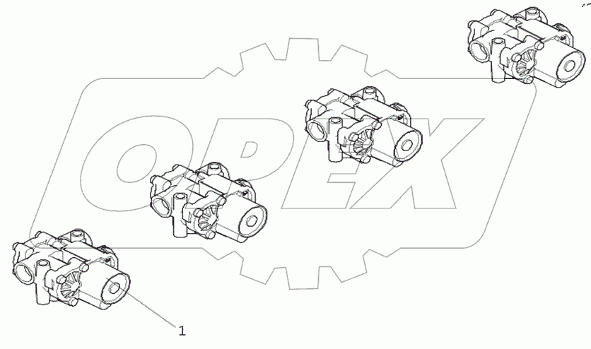  AC96183600201 Клапан распределительный